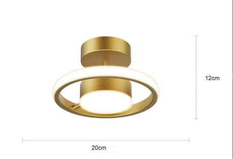 Led Ceiling Lamp With Copper Corridor C White Light