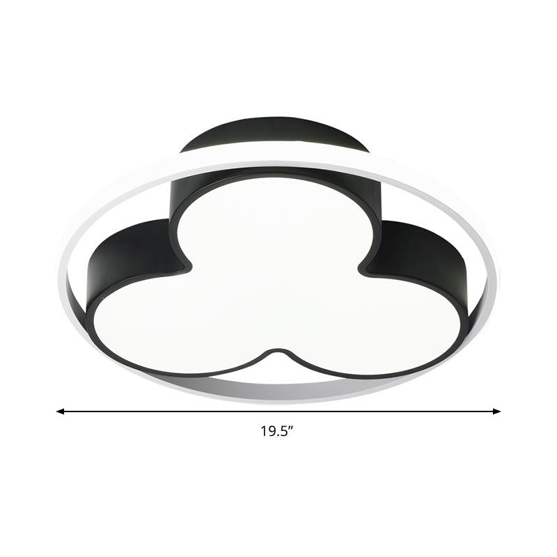 Flower Ceiling Mount Led Light For Child Bedroom - Nordic Style Acrylic Lamp