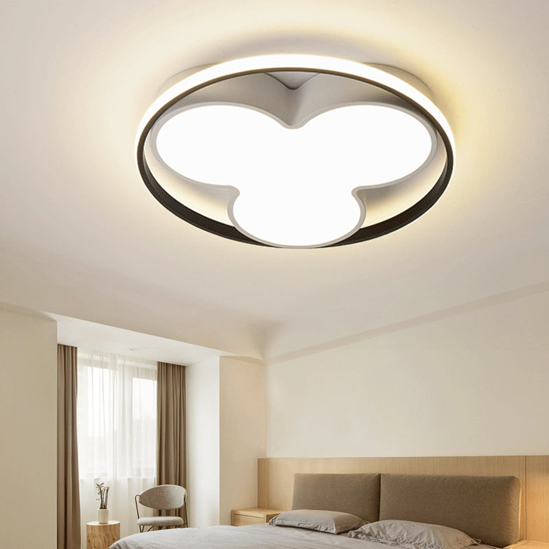 Flower Ceiling Mount Led Light For Child Bedroom - Nordic Style Acrylic Lamp