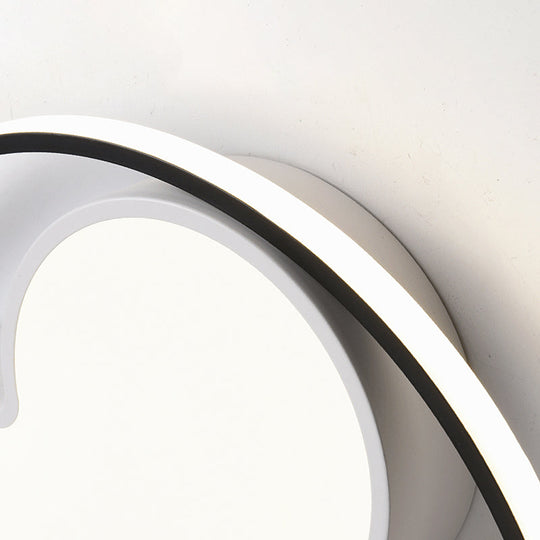 Flower Ceiling Mount Led Light For Child Bedroom - Nordic Style Acrylic Lamp