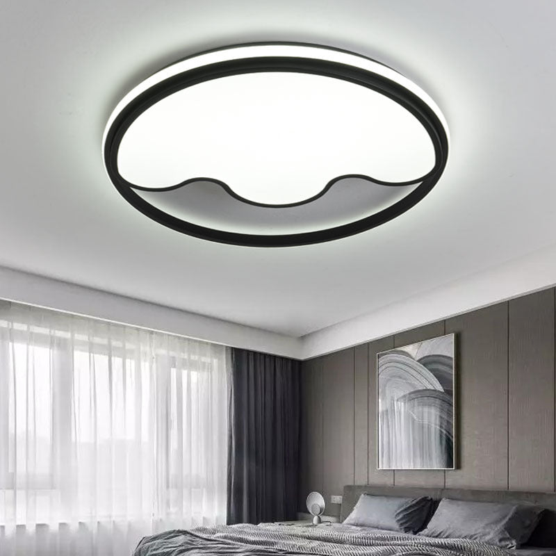 Modern Animal Paw Led Flush Mount Ceiling Light For Study Room - Eye-Caring & Acrylic Lamp Black /