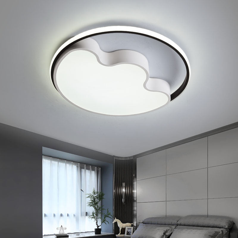 Modern Animal Paw Led Flush Mount Ceiling Light For Study Room - Eye-Caring & Acrylic Lamp White /