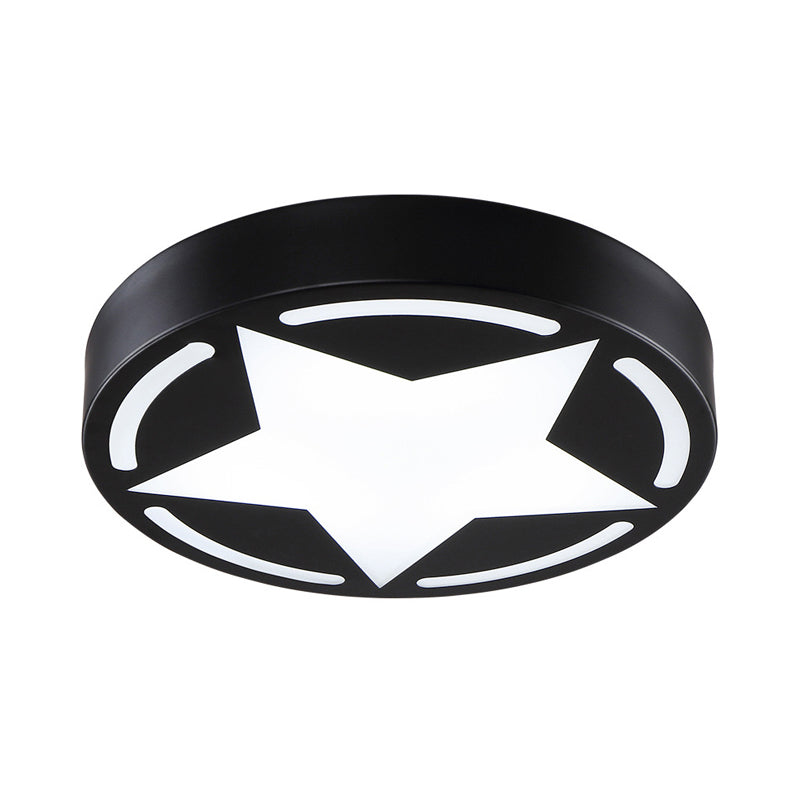 Modern Acrylic Star Ceiling Light For Children’s Bedroom - Flush Mount Fixture