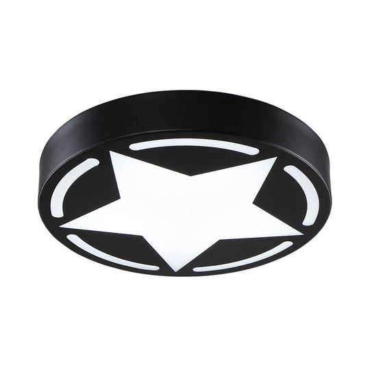 Modern Acrylic Star Ceiling Light For Children’s Bedroom - Flush Mount Fixture