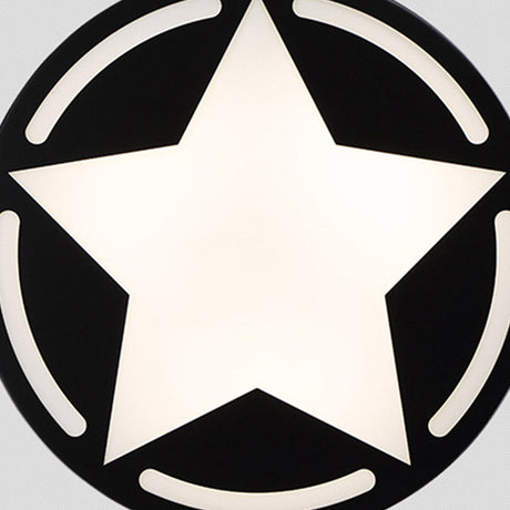 Modern Acrylic Star Ceiling Light For Childrens Bedroom - Flush Mount Fixture