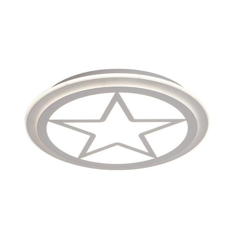 Modern White Acrylic Star Ceiling Light For Children’s Bedroom