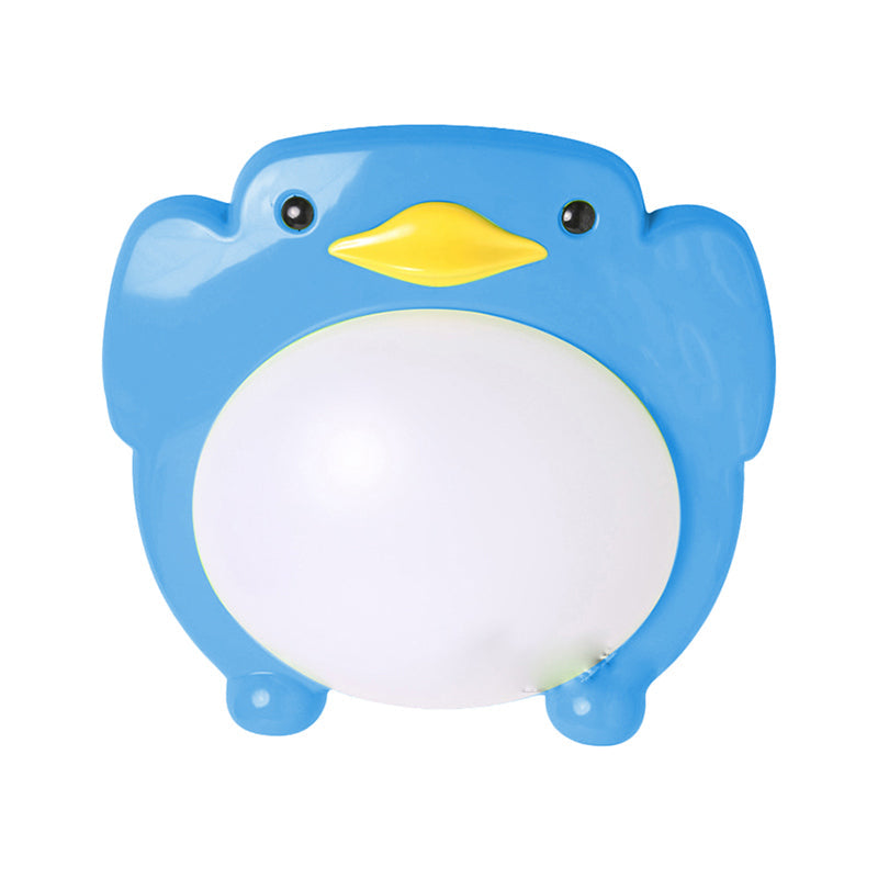 Penguin Led Flush Mount Ceiling Light For Kids’ Bedroom - Cartoon Theme