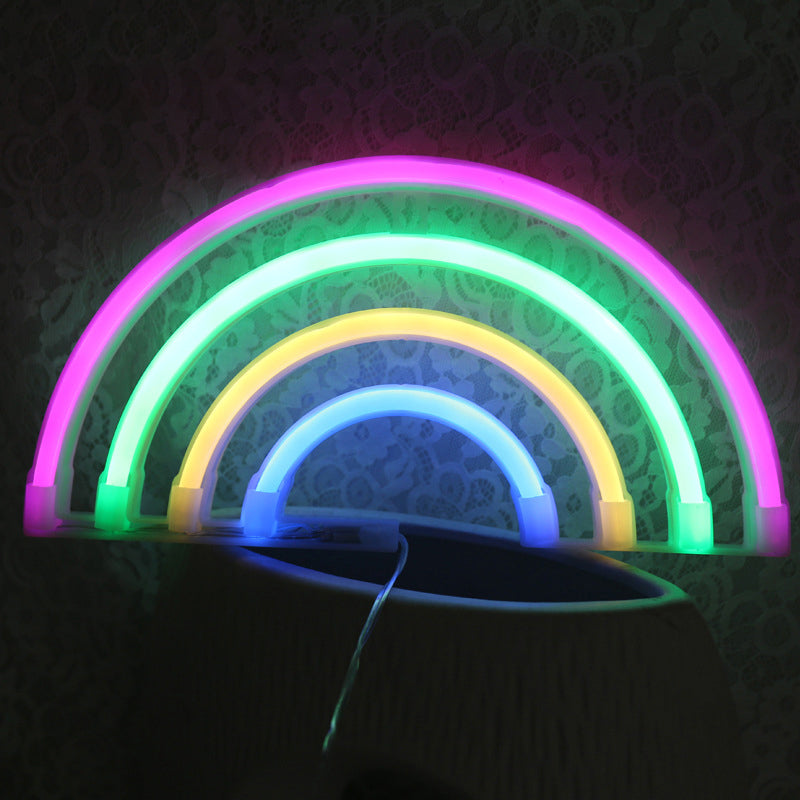 Colorful Usb Led Night Light For Bedside Wall-Mounted White