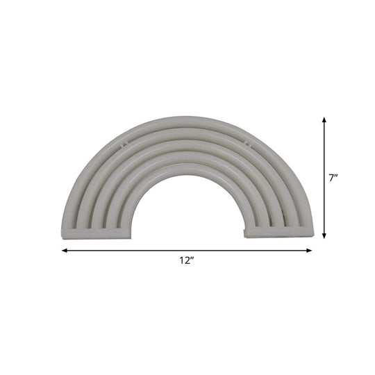 Led Rainbow Night Light With Usb Plug For Modern Wall Décor