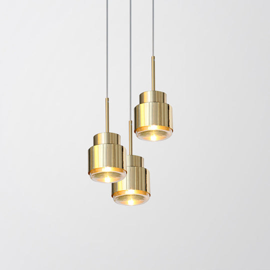 Brass Nordic Grenade Drop Lamp With Metal Shade - Stylish Suspension Lighting Fixture