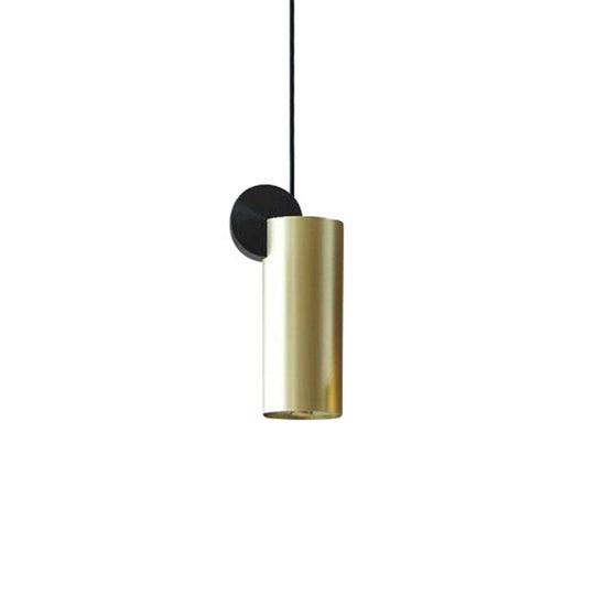 Sleek Brass Geometric Pendant Light With 1 Bulb For Dining Room Ceiling Suspension Lamp / 6