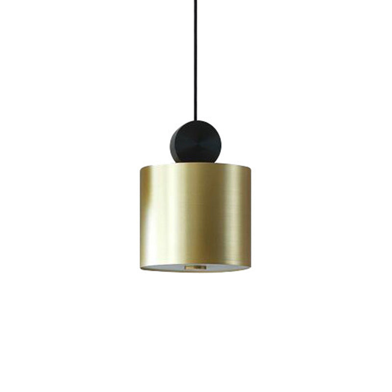 Sleek Brass Geometric Ceiling Light With 1 Bulb – Modern Suspension Lamp For Dining Room Décor