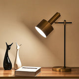 Modern Brass Grenade Metal Shade Bedroom Table Night Light With 1-Bulb