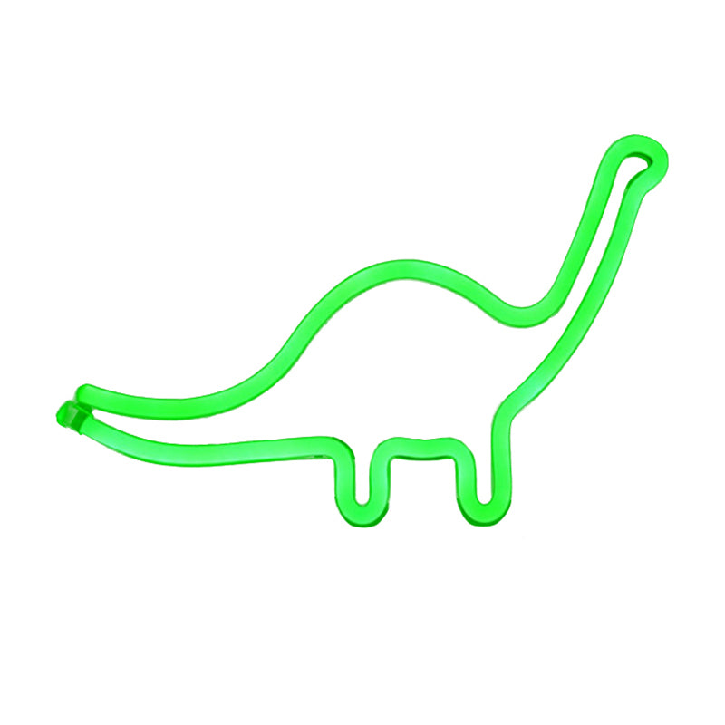 Dinosaur Plastic Wall Lighting: Modern Battery Led White Nightstand Lamp For Boys Bedroom