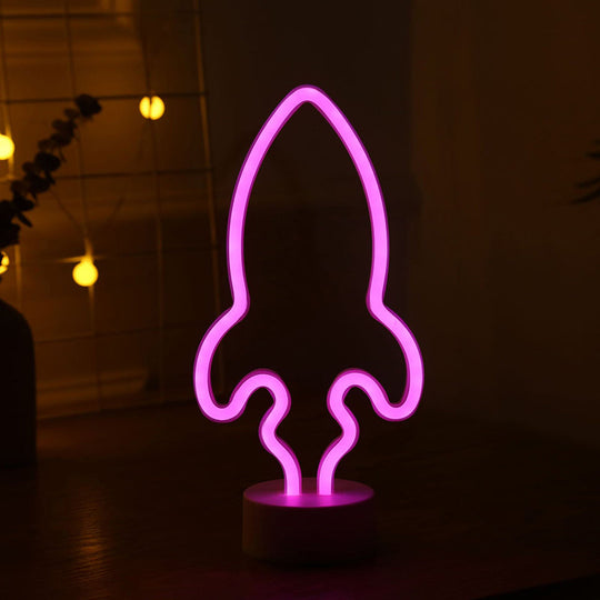 Minimalist White Led Wall Night Lamp For Babys Room / Pink