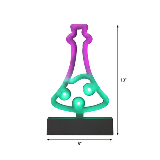 Modern Led Geometrical Nightstand Lamp - White Plastic Bedside Light For Bedroom