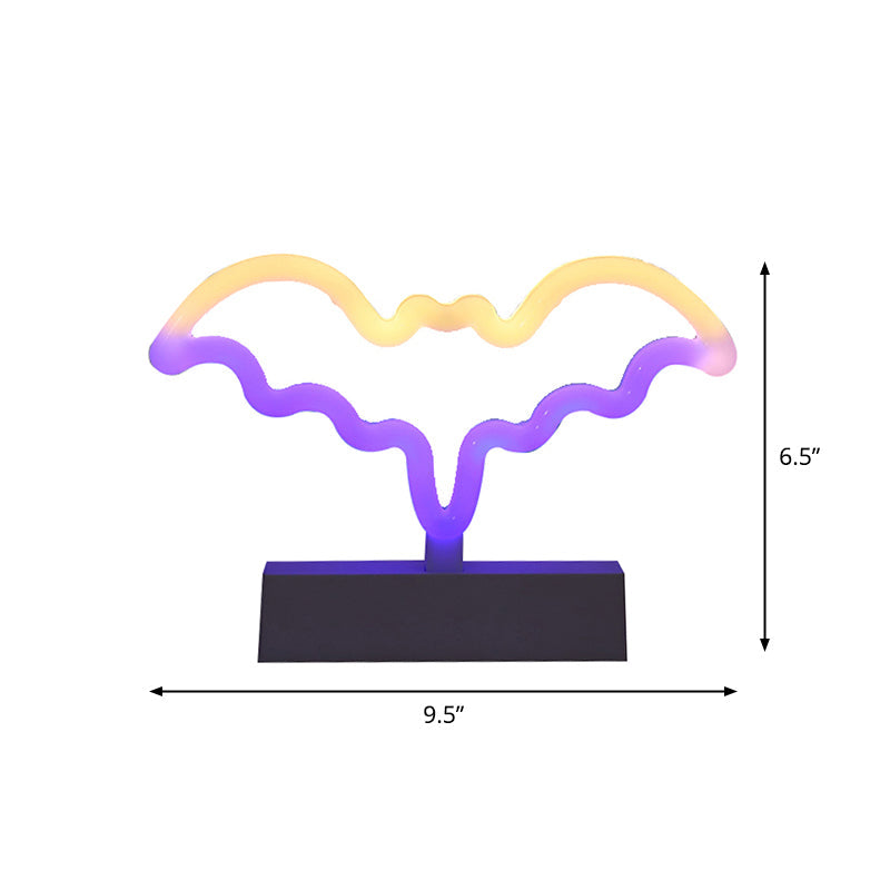 Modern Led Geometrical Nightstand Lamp - White Plastic Bedside Light For Bedroom