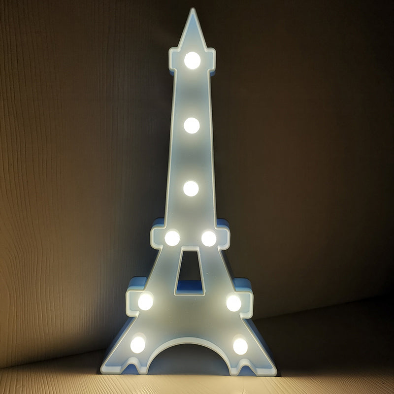 Led Bedroom Nightstand Light With Minimalist Design And Plastic Shade Blue / Tower