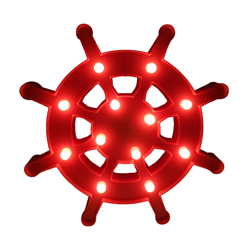 Led Wall Night Lamp For Baby Bedroom - Nordic Style Sailing Element Plastic Nightstand Lighting