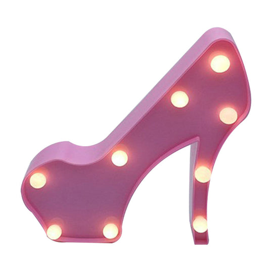 Modern Led Night Lamp For Girls Room With Funky Plastic Design