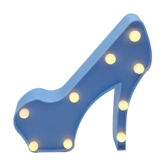 Modern Led Night Lamp For Girls Room With Funky Plastic Design