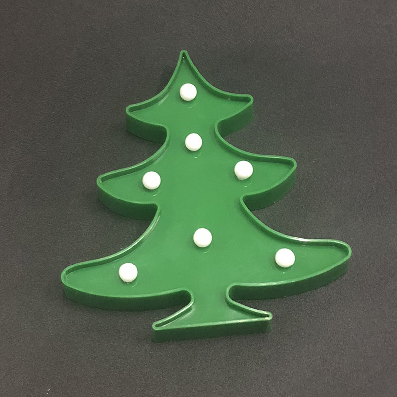 Minimalist Geometric Led Wall Night Light - Battery Operated Nightstand Lamp Green