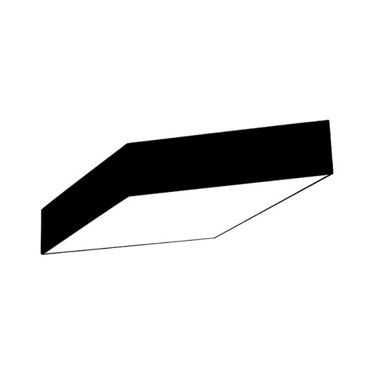 Modern Rhombus Led Ceiling Light For Kindergarten In Multiple Colors - Black White Red Yellow Green