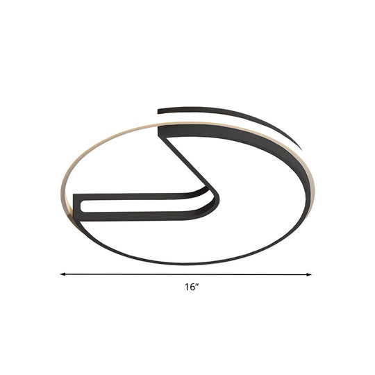 Modern Black And White Acrylic Led Ceiling Light For Hallway