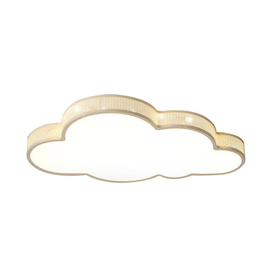Cloud - Themed Kid Bedroom Acrylic Art Deco Flush Mount Ceiling Light