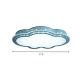 Cloud-Themed Led Flush Mount Ceiling Light For Kindergarten