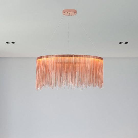 Minimalistic Led Aluminum Chandelier Pendant Light – Perfect For Living Room Ceiling