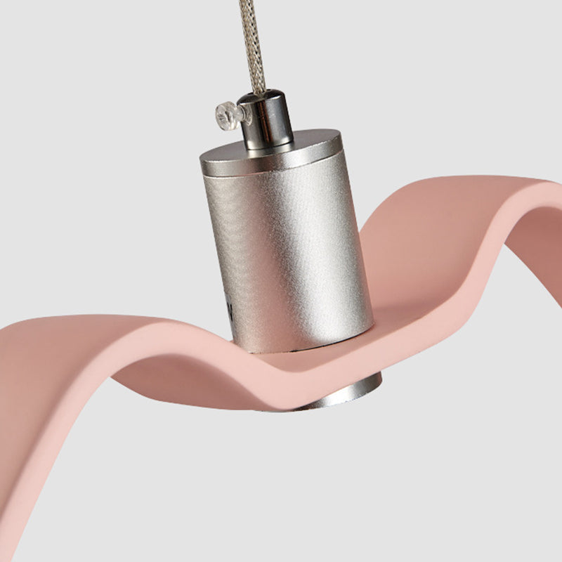 Modern Metal Led Pendant Light Kit Featuring Seagull Design For Dining Room