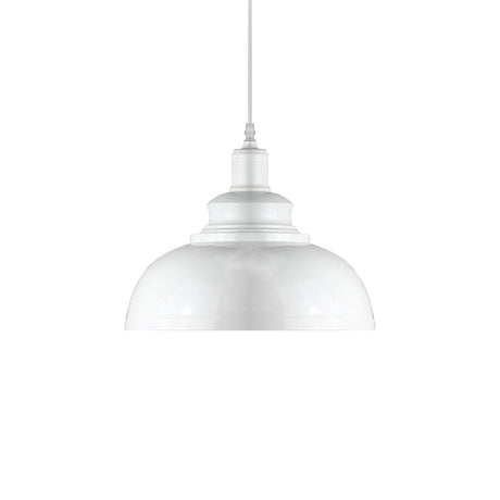 Metallic Drop Pendant Rustic Bowl Shade Ceiling Light For Dining Room