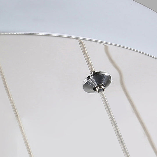 Modern White Glass Pendant Lamp With Multi Lights For Living Room Ceiling Suspension