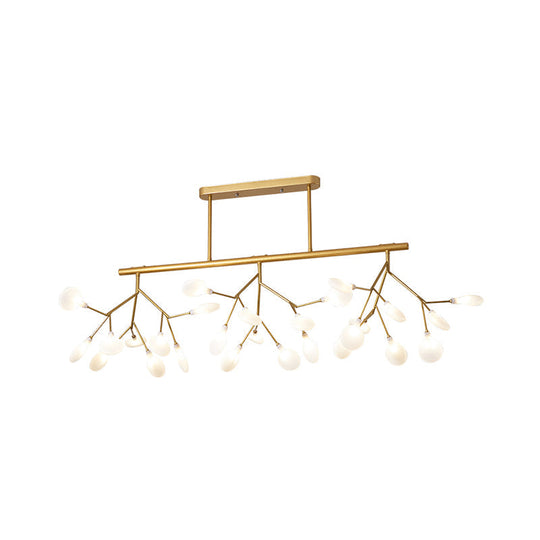 Modern Acrylic Led Pendant Light Fixture With 27 Heads For Living Room