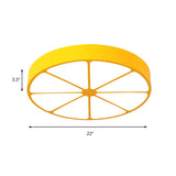 Modern Lemon Flat Ceiling Light For Kindergarten Classrooms