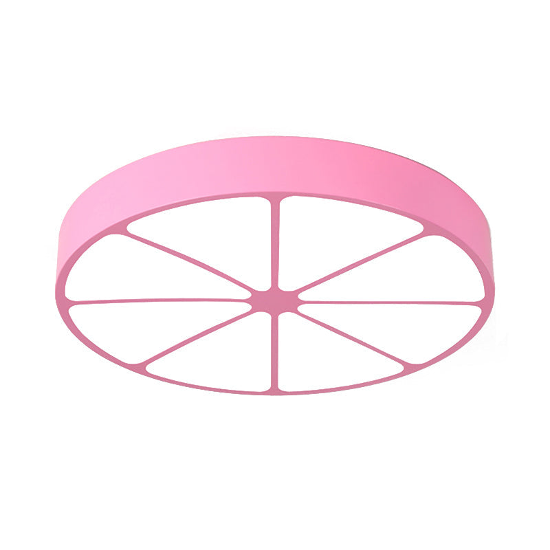 Modern Lemon Flat Ceiling Light For Kindergarten Classrooms