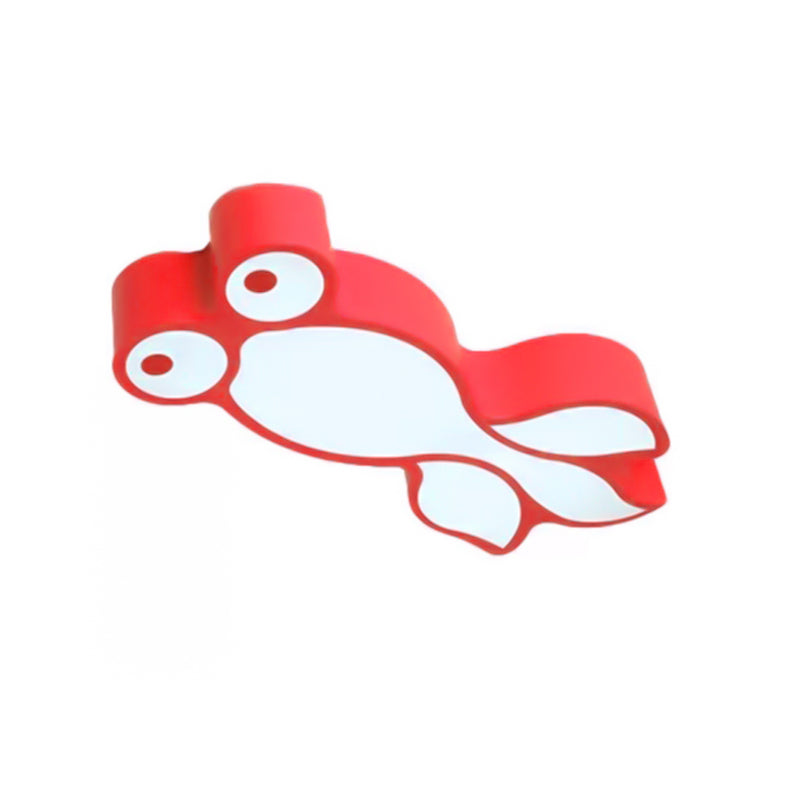 Adorable Little Goldfish Ceiling Light: Acrylic Led Flush Mount For Kids’ Bedrooms