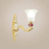 Frosted Glass Hanging Chandelier Light For Living Room Decor 1 / Red