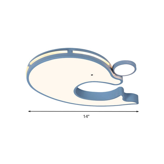 Adorable Acrylic Dolphin Led Ceiling Light - Perfect For Baby Room Or Kindergarten!