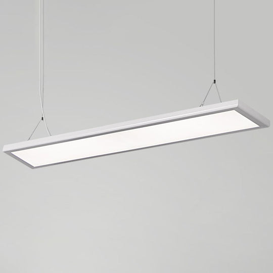 Sleek Panel Pendant Light Kit | Acrylic White Led Suspension Lamp – Simplicity At Its Finest