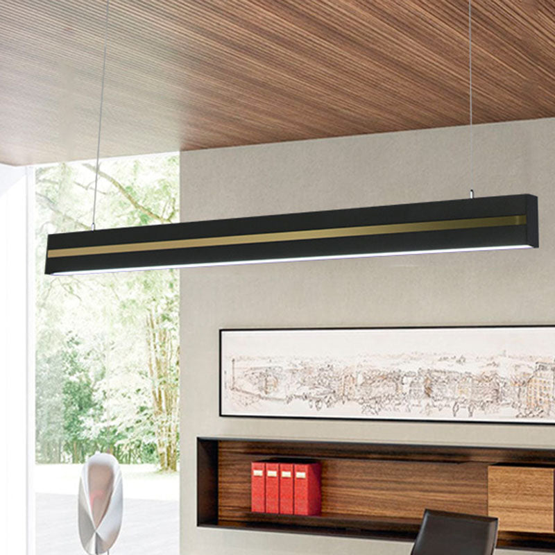 Suspension LED contemporaine en métal pour salle de réunion