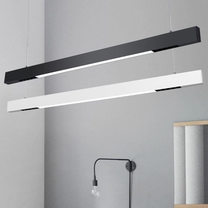 Kit de suspension de barre en acrylique élégant avec suspension à LED - Solution d'éclairage minimaliste idéale pour les bureaux