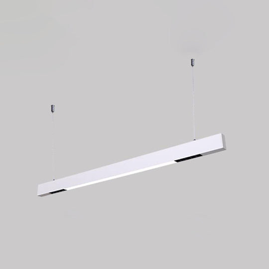 Kit de suspension de barre en acrylique élégant avec suspension à LED - Solution d'éclairage minimaliste idéale pour les bureaux