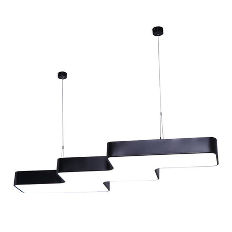 Modern Zigzag Ceiling Light: Creative Acrylic Led Pendant For Office Down Lighting