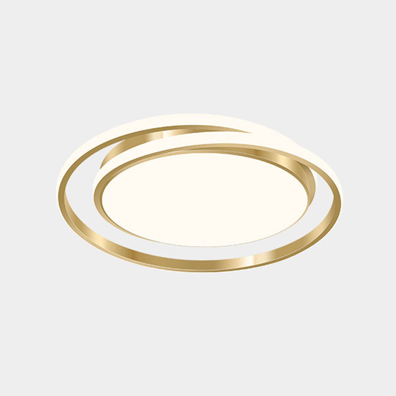 Minimalist Led Circle Flush Ceiling Light Acrylic Bedroom - Ready