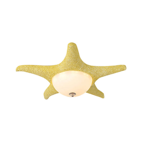 Nordic Stylish Starfish Kid’s Flush Mount Ceiling Light Fixture