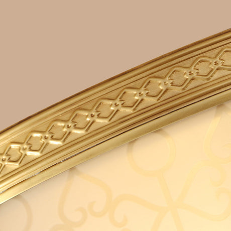 Vintage 2 Layer Frost Glass Flush Mount Ceiling Light In Gold - Living Room Décor