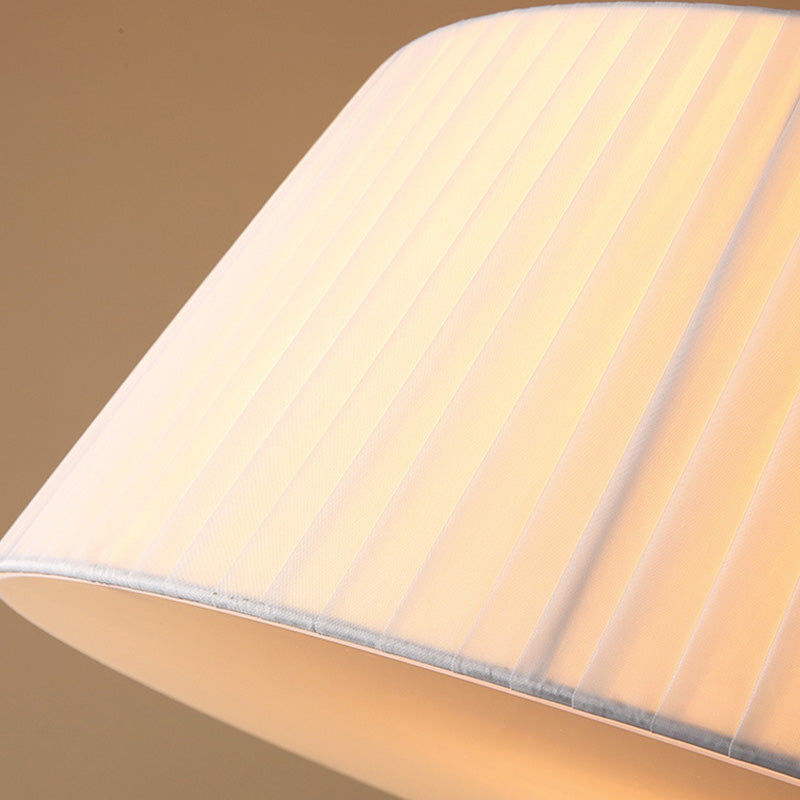 Simplicity Fabric Gold Pendant Light With Pleated Empire Shade