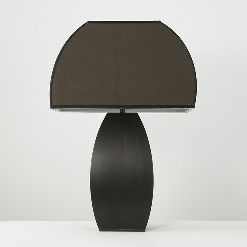 Modern Black Mushroom Table Lamp - Stylish Fabric Night Light For Living Room